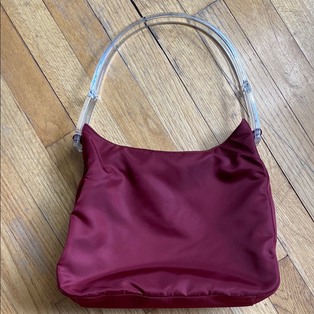 Prada Shoulder Bag Nylon Red